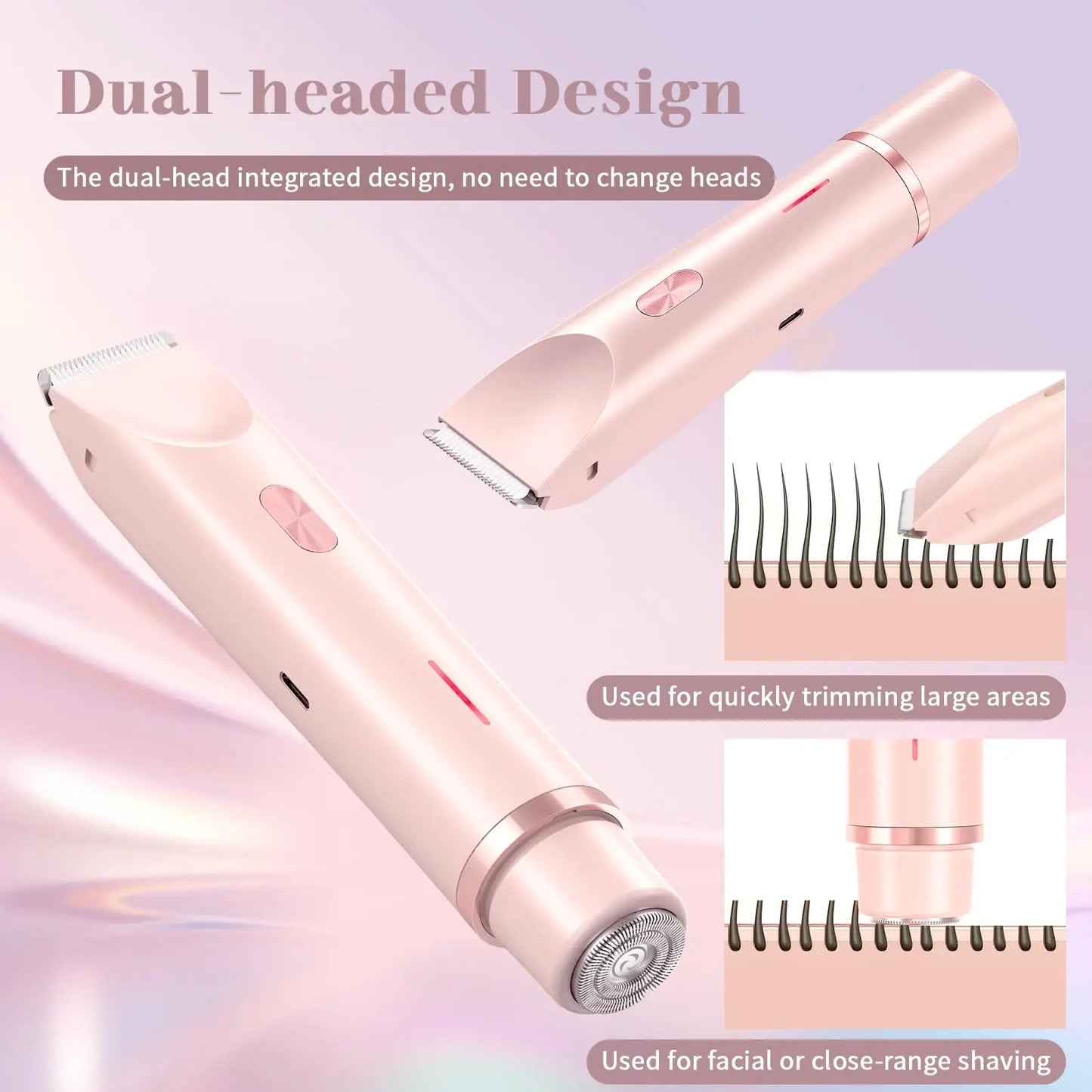 SilkyGlow Pro 2-in-1 Shaver & Trimmer
