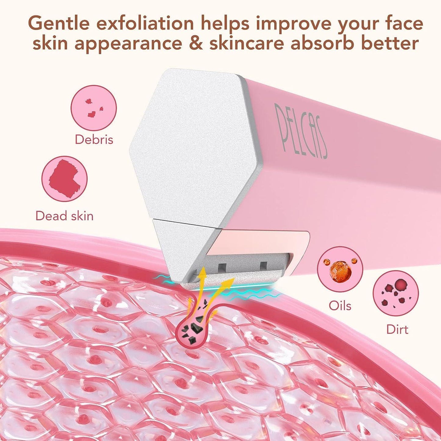 DermaGlow- Ultrasonic LED Facial Dermaplaner