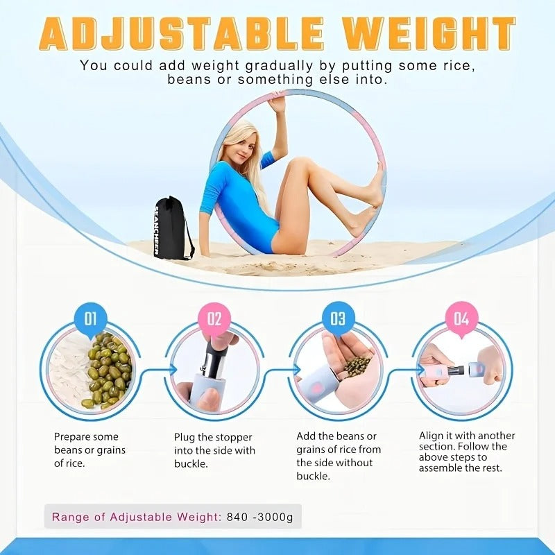 LunaHoop - Weighted Hula Hoop